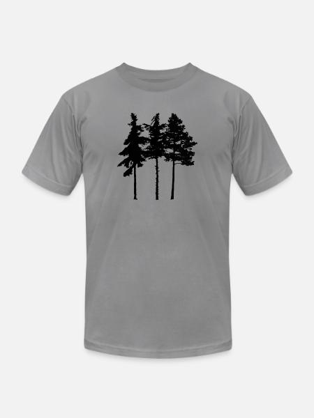 Pine Tree - Unisex Jersey T-Shirt by Bella + Canvas - slate