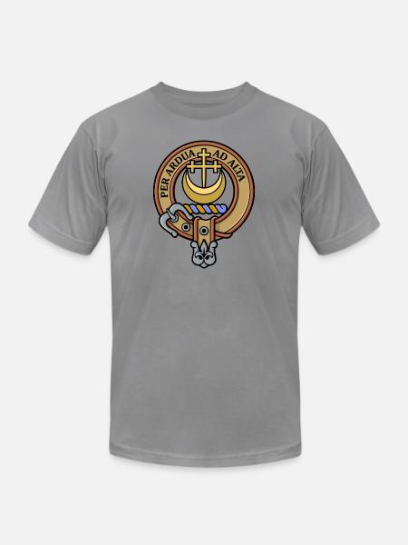 Clan Hannay Crest - Unisex Jersey T-Shirt by Bella + Canvas - slate