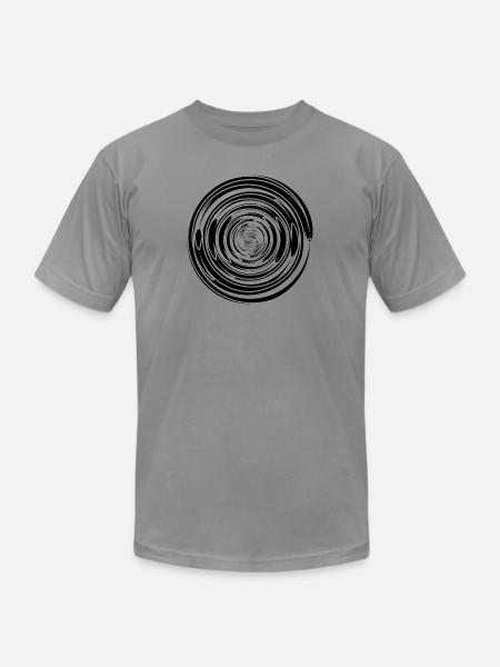 Abstract Vortex 17 - Unisex Jersey T-Shirt by Bella + Canvas - slate