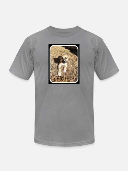 Puppy Curtness overload - Unisex Jersey T-Shirt by Bella + Canvas - slate