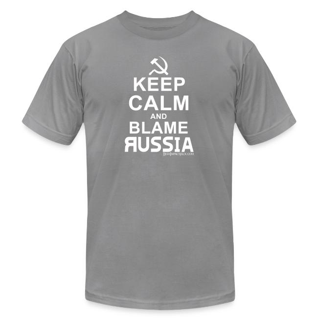 Keep Calm and Blame Russia (white)