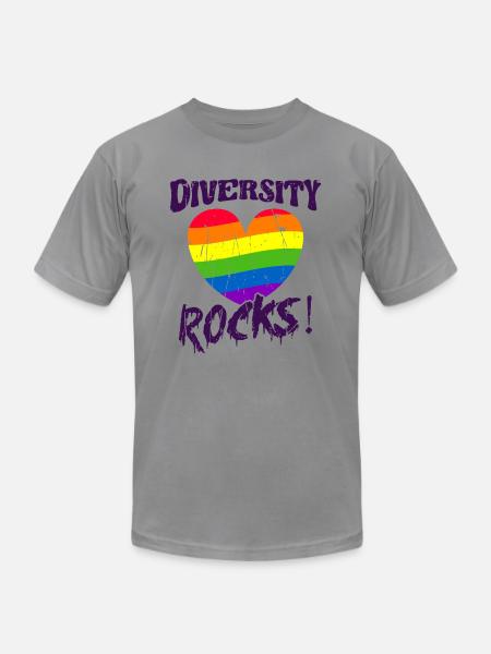 Diversity Rocks! - Diversity - Unisex Jersey T-Shirt by Bella + Canvas - slate