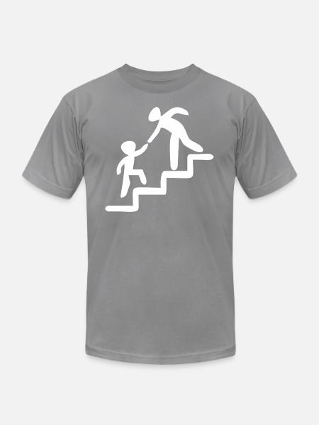 Help and success together - Unisex Jersey T-Shirt by Bella + Canvas - slate
