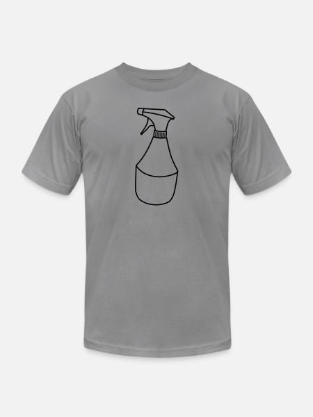 Cleaning detergent squirt bottle - Unisex Jersey T-Shirt by Bella + Canvas - slate