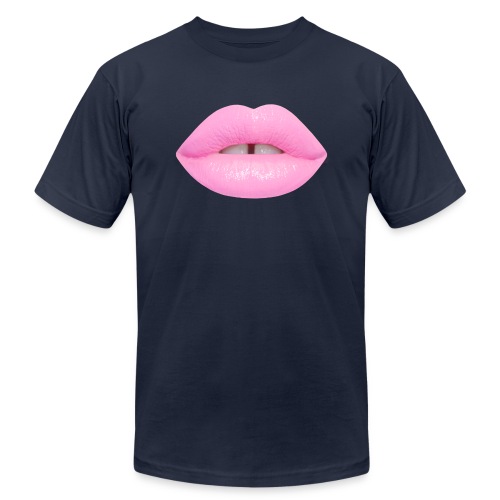 lipstick cosmetics pink - Unisex Jersey T-Shirt by Bella + Canvas