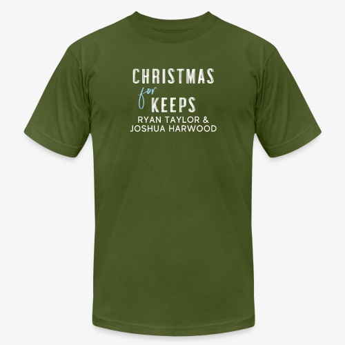 Christmas for Keeps - White Font - Unisex Jersey T-Shirt by Bella + Canvas