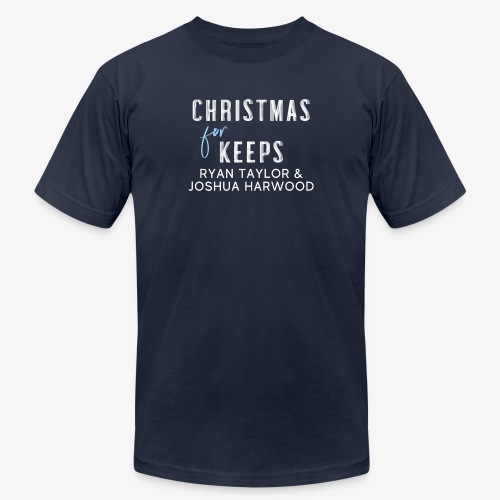 Christmas for Keeps - White Font - Unisex Jersey T-Shirt by Bella + Canvas