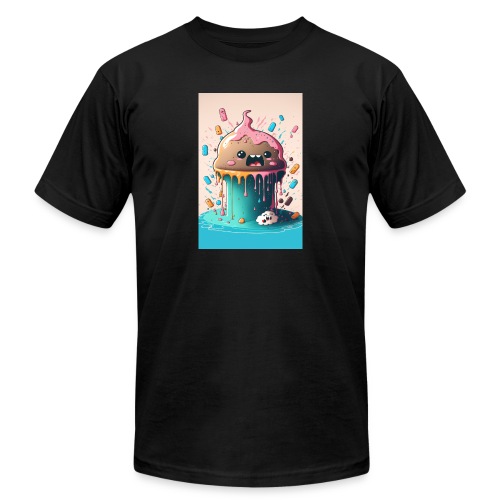 Cake Caricature - January 1st Dessert Psychedelics - Unisex Jersey T-Shirt by Bella + Canvas