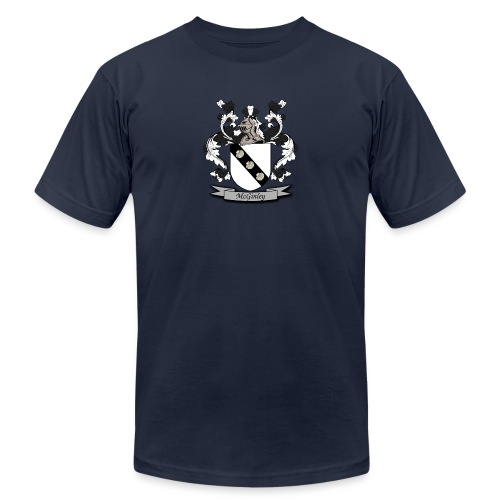 McGinley Family Crest - Unisex Jersey T-Shirt by Bella + Canvas