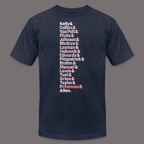Buffalo Franchise Quarterbacks - Unisex Jersey T-Shirt by Bella + Canvas