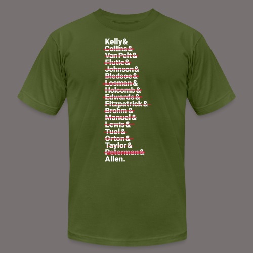 Buffalo Franchise Quarterbacks - Unisex Jersey T-Shirt by Bella + Canvas