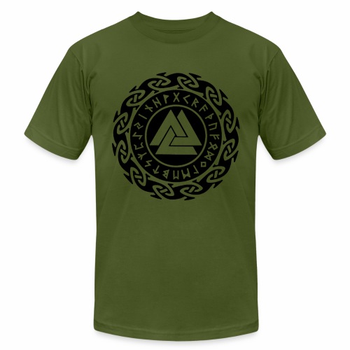 Viking Rune Valknut Wotansknot Gift Ideas - Unisex Jersey T-Shirt by Bella + Canvas
