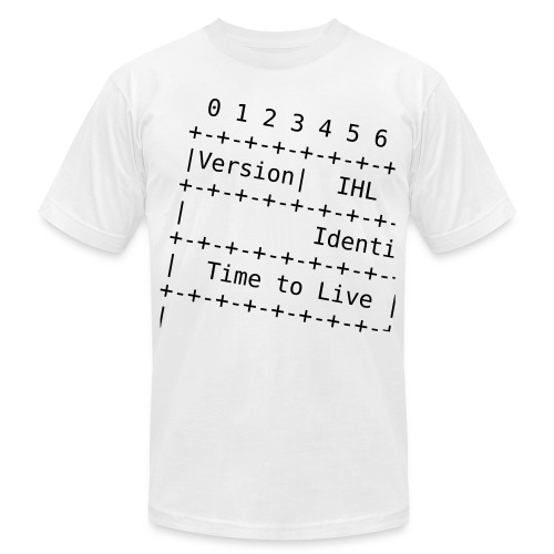 IPv4 Header - Unisex Jersey T-Shirt by Bella + Canvas