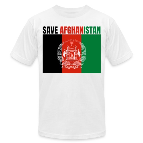 SAVE AFGHANISTAN, Flag of Afghanistan - Unisex Jersey T-Shirt by Bella + Canvas