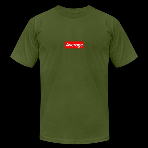 Average Supreme Logo Mockup - Unisex Jersey T-Shirt by Bella + Canvas