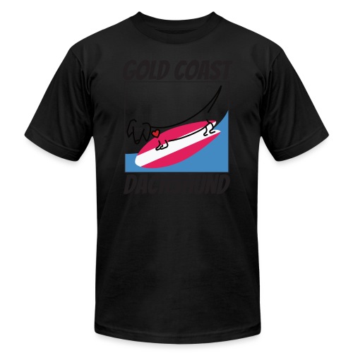 Gold Coast Dachshund - Unisex Jersey T-Shirt by Bella + Canvas