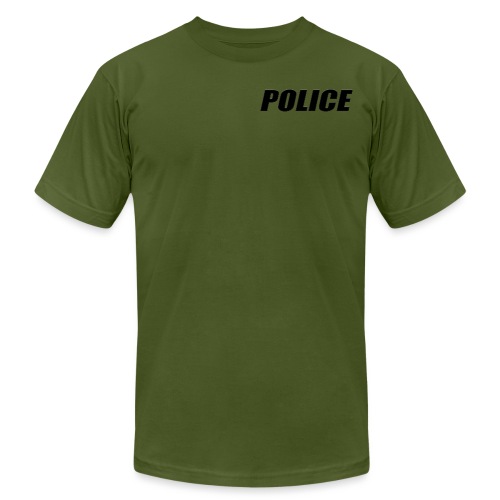 Police Black - Unisex Jersey T-Shirt by Bella + Canvas