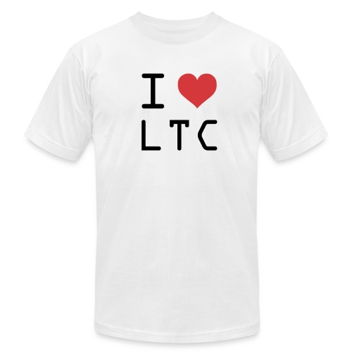I HEART LTC (Litecoin) - Unisex Jersey T-Shirt by Bella + Canvas