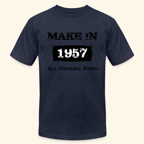 Birthday Gifts Made 1957 All Original Parts - Unisex Jersey T-Shirt by Bella + Canvas