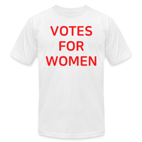 Votes For Women | Women's Equality Day (red font) - Unisex Jersey T-Shirt by Bella + Canvas