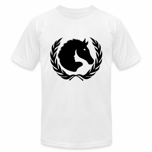 horse stallion woman symbiosis love cool gift idea - Unisex Jersey T-Shirt by Bella + Canvas