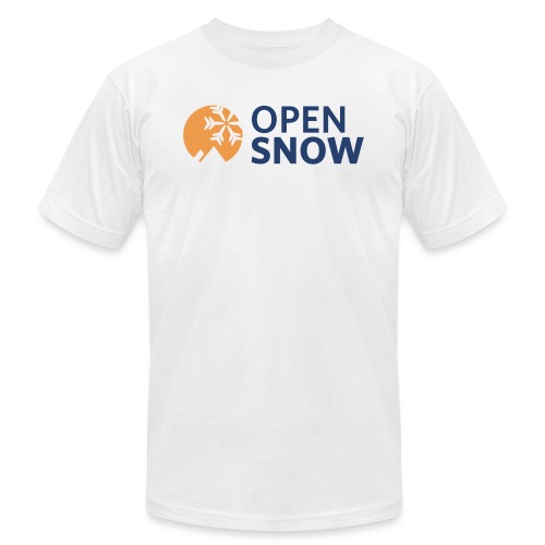 OpenSnow Horizontal Logo - Unisex Jersey T-Shirt by Bella + Canvas