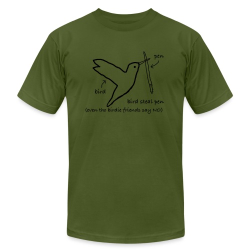 Very Rebellious Birdie - Unisex Jersey T-Shirt by Bella + Canvas