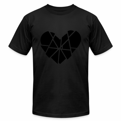 Heart Broken Shards Anti Valentine's Day - Unisex Jersey T-Shirt by Bella + Canvas
