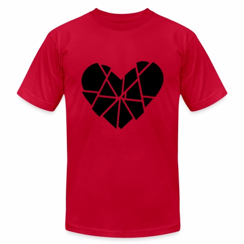 Heart Broken Shards Anti Valentine's Day - Unisex Jersey T-Shirt by Bella + Canvas
