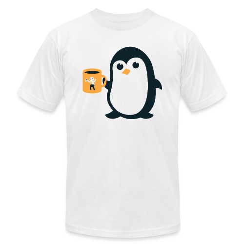 Cute Penguin Coffee - Unisex Jersey T-Shirt by Bella + Canvas