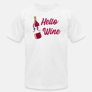 Hello wine - Unisex Jersey T-shirt