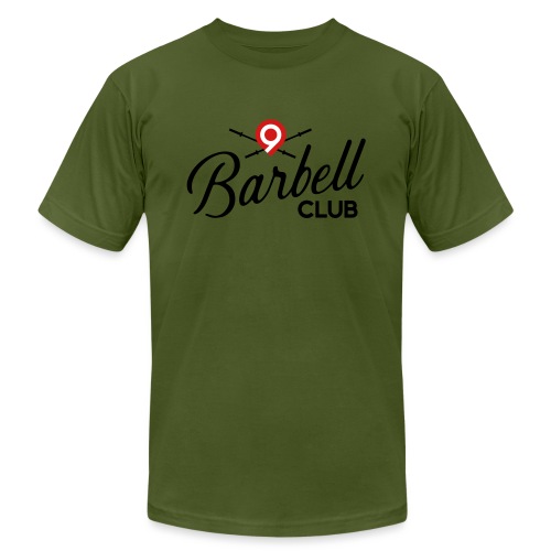 CrossFit9 Barbell Club (Black) - Unisex Jersey T-Shirt by Bella + Canvas