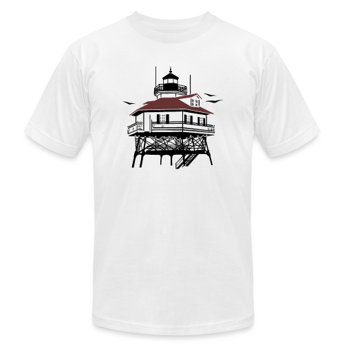 Lighthouse Drawing Illustration - Unisex Jersey T-Shirt by Bella + Canvas