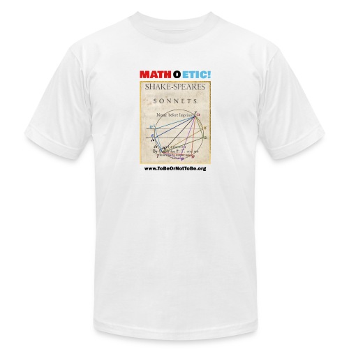 MATH O ETHIC - Sonnet Cover Math (4 light fabric) - Unisex Jersey T-Shirt by Bella + Canvas