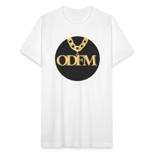 ODFM Podcast™ gold chain from One DJ From Murder - Unisex Jersey T-Shirt by Bella + Canvas