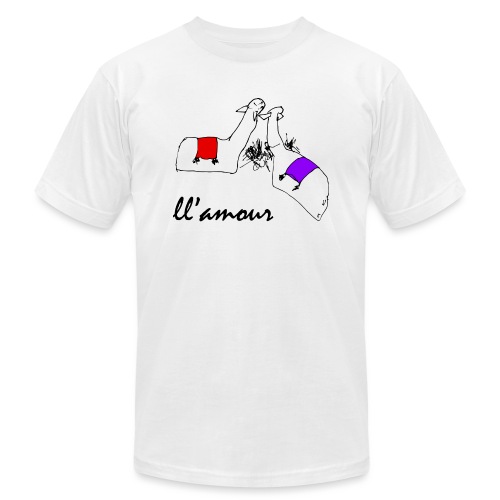 Llamour (color version). - Unisex Jersey T-Shirt by Bella + Canvas