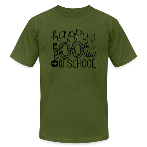 Happy 100th Day of School Arrows Teacher T-shirt - Unisex Jersey T-Shirt by Bella + Canvas