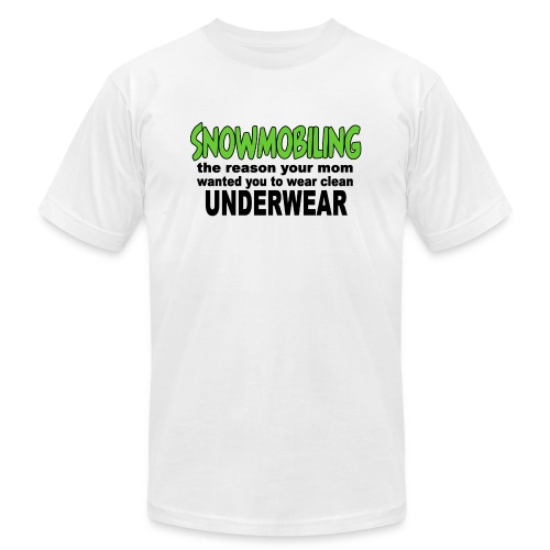 Snowmobiling Underwear - Unisex Jersey T-Shirt by Bella + Canvas