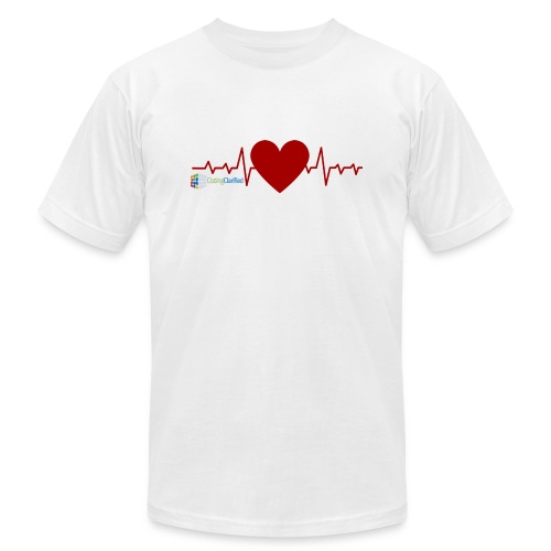 Heart with Heartbeat, Loving Medical Coding - Unisex Jersey T-Shirt by Bella + Canvas