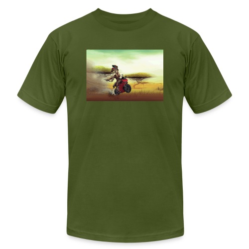 Chaka Zulu en roue arrière!! - Unisex Jersey T-Shirt by Bella + Canvas