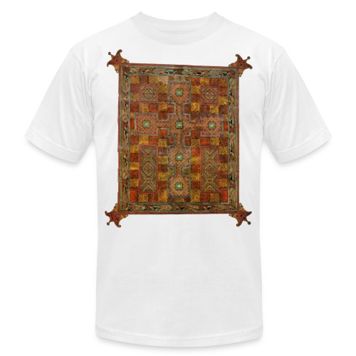 Lindisfarne Gospels: Cross-carpet page introducing - Unisex Jersey T-Shirt by Bella + Canvas