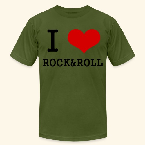 I love rock and roll - Unisex Jersey T-Shirt by Bella + Canvas