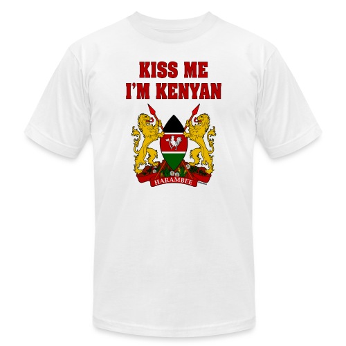 Kiss Me, I'm Kenyan - Unisex Jersey T-Shirt by Bella + Canvas