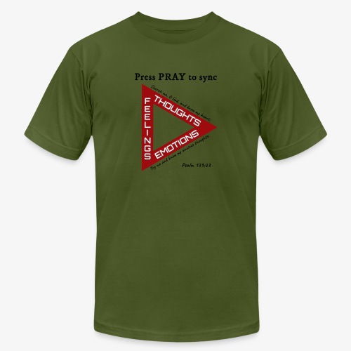 Press PRAY to Sync - Unisex Jersey T-Shirt by Bella + Canvas