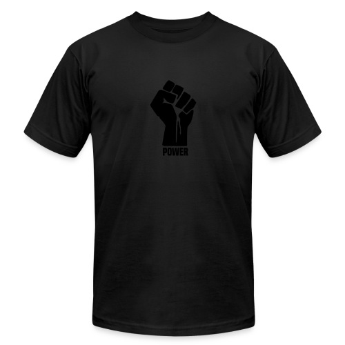 Black Power Fist - Unisex Jersey T-Shirt by Bella + Canvas