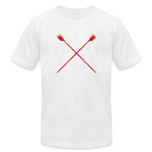 ROW crew oars design for crew team - Unisex Jersey T-Shirt by Bella + Canvas