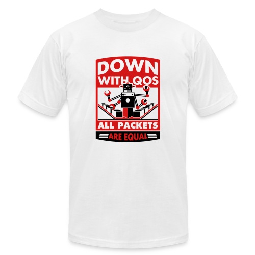 Down With QoS - Unisex Jersey T-Shirt by Bella + Canvas