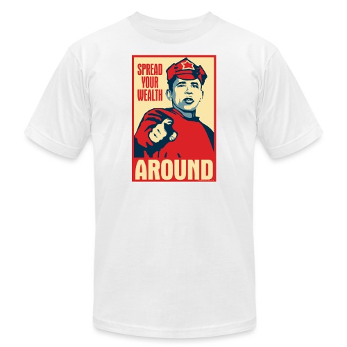 Obama Red Army Soldier: Spread your wealth around - Unisex Jersey T-Shirt by Bella + Canvas