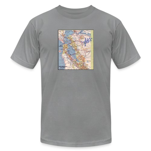 Phillips 66 Zodiac Killer Map June 26 - Unisex Jersey T-Shirt by Bella + Canvas