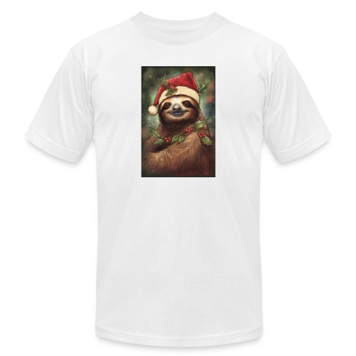 Christmas Sloth - Unisex Jersey T-Shirt by Bella + Canvas